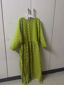 Vibrant Green Printed Kurta