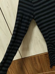 Black An Grey Line T Shirt