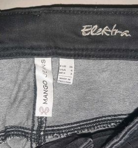 💎 MANGO Black Denim — Slim Fit Women Jeans