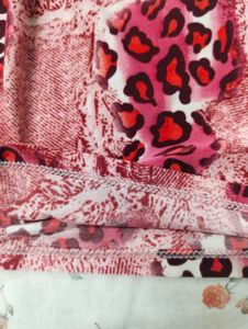 Pink animal print top