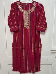 Striped Sequin work kurta