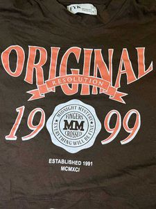 Zara Brown Graphic Tee