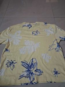 Yellow Floral Print T-Shirt