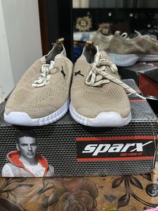 Sparx Women's Beige Sneakers
