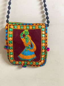 Embroidered Sling Bag Combo