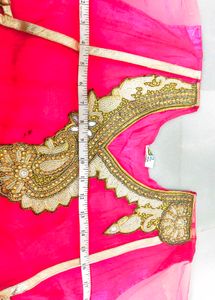 Pink &amp; Gold Anarkali Dress