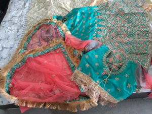 Elegant Teal Lehenga Choli
