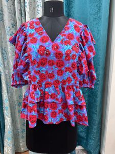 PlusS Floral Top