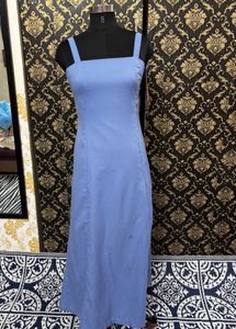 Elegant Blue Maxi Dress