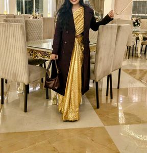 Golden Sequins Saree