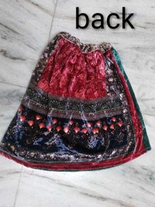 Velvet skirt for girls