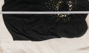 Black Embellished Strapless Dress
