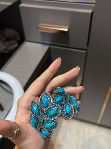 Stunning Turquoise Leaf Design Bracelet
