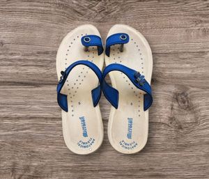 Ethnic Blue Slippers