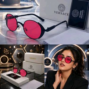 VERSACE PINK SUNGLASSES FIBRE LENS LADIES MODEL