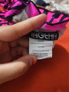 Hot Pink Tiger Print Bikini Top