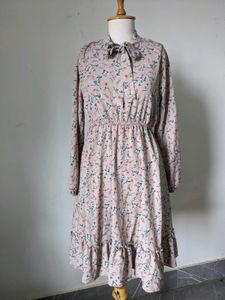 Chic Floral Print Midi Dress