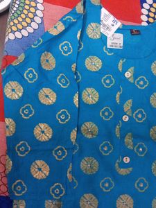 Elegant Blue Printed Kurta