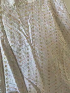 White Embroidered Skirt