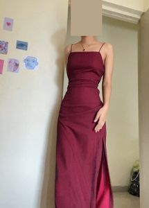 Beautiful Maroon Maxi Dress