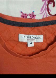 U.S. Polo Assn. Men's Orange T-Shirt