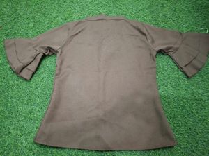 Trendy Bell Sleeve Tie-Neck Top