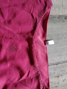 Beaded Berry Kaftan Top