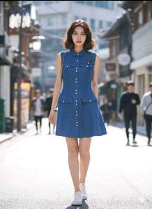 Stylish Denim Shirt Dress