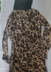 leopard print designer top