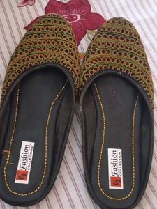 Embroidered Slip-On Flats