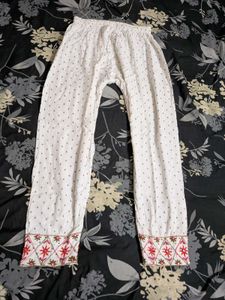Elegant White Embroidered Kurta Set