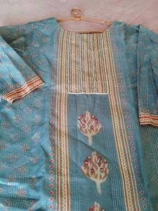 Elegant Blue Printed Kurta