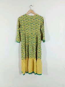 Yellow Printed Casual Kurta (Women)