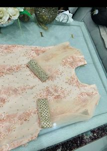 Beautiful Peach Kurta Set with Dupatta