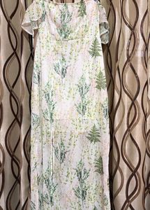 Floral Off-Shoulder Maxi Dress