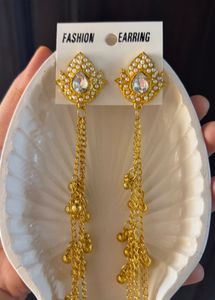 Elegant Gold Dangle Earrings