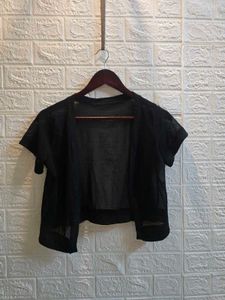 Sheer Black Kimono Cardigan