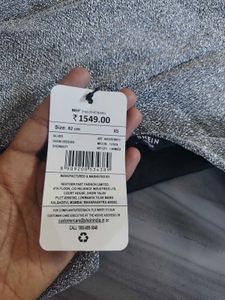 Sparkly Silver Wrap Dress