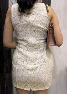 Elegant off white Lace Dress