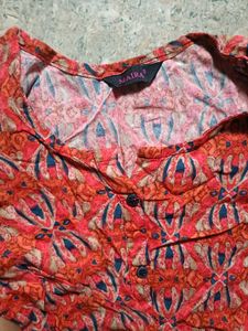 Boho Print Button Down Kurta