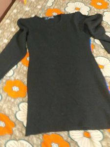 Blue &amp; Black Knit Tunic Top