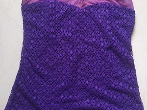 Purple Lace Sheer Top( with invisible flaws)