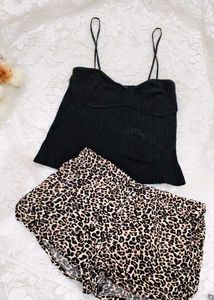 Leopard Print Pajama Set