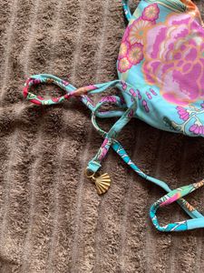 Floral Print Paded Bikini Top