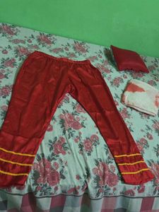 Red Ethnic Palazzo Pants