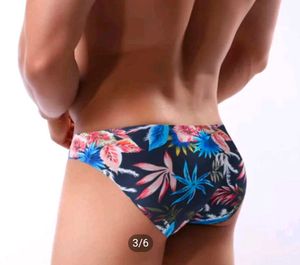 Men's Seamless ice silk traceless brief