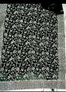 Elegant Zardosi Green Saree