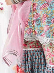 Multicolour Gharara Set
