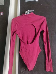 Burgundy Long Sleeve Top