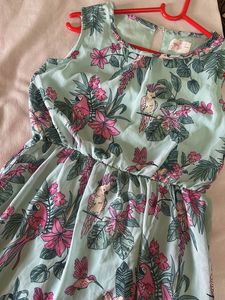 Tropical Print Dress
